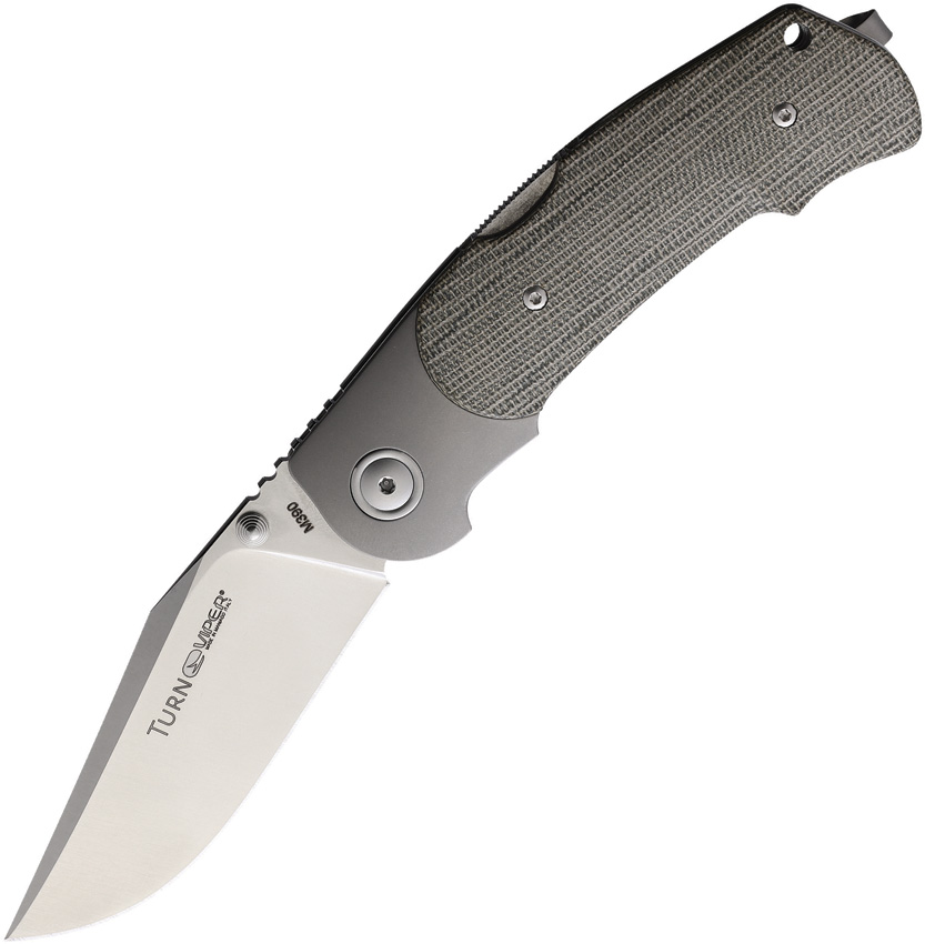 TURN Lockback Green Micarta