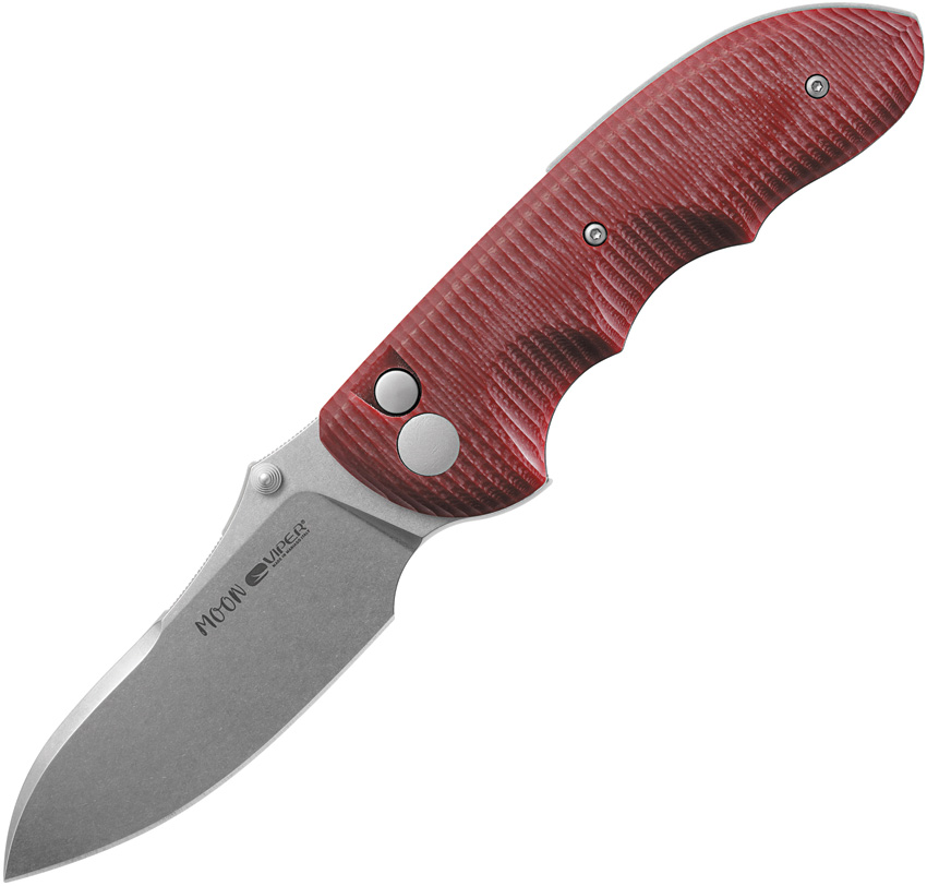 Moon Button Lock Red G10