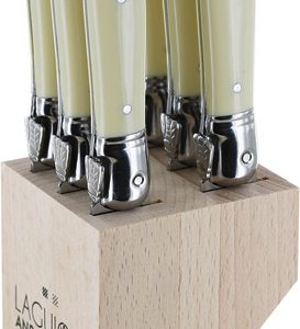 Laguiole Steak Knife Set White