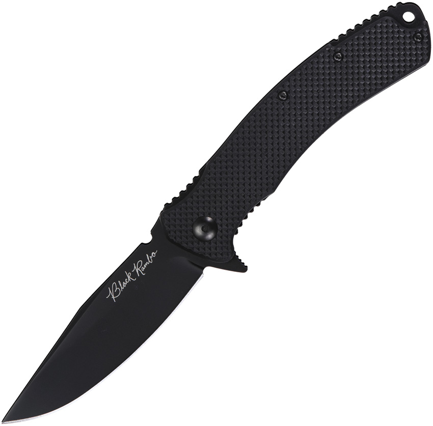 Black Rambo Utility Linerlock