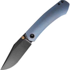 Vallhund Framelock Blue Ti