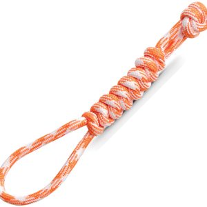 Paracord Lanyard Orange/White