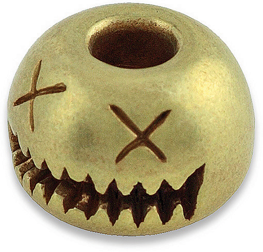 Smiley Bead Brass