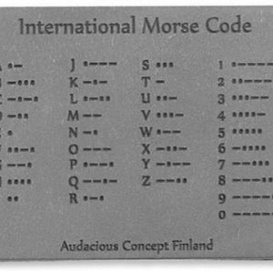 Morse Code Patch Ti