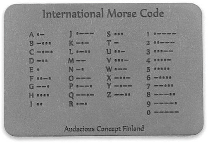 Morse Code Patch Ti