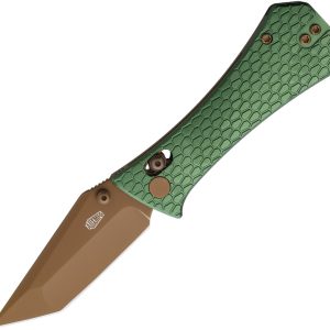 Coffin Tanto Crossbar Lock Grn