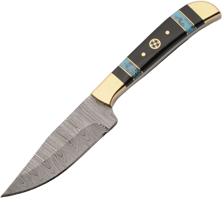 Turquiose & Black Mosiac Knife