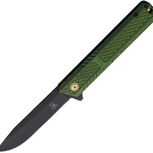Falcon Linerlock A/O Aluminum Green FLNKS1312GN product image