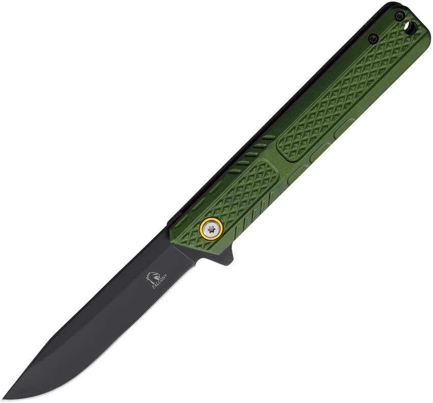 Falcon Linerlock A/O Aluminum Green FLNKS1312GN product image