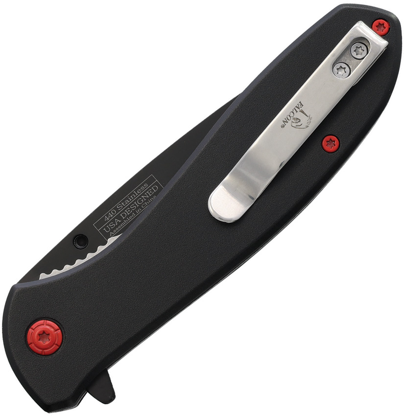 Falcon Linerlock A/O Aluminum Black FLNKS2045BK product image