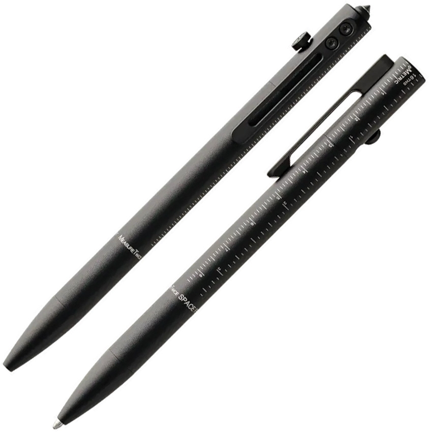 Black Measure Twice Space Pen,