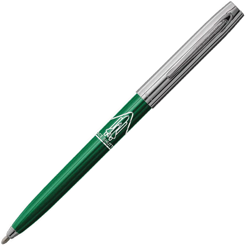 Shuttle Pen Green Chrome Cap