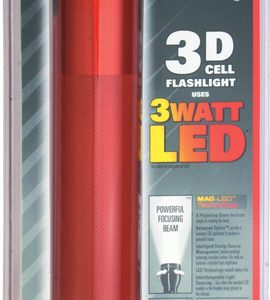 3D Cell LED Flashlight Red