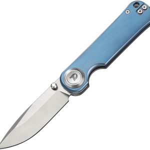 D4245TBL Button Lock Ti Blue