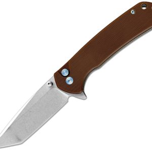 Button Lock Brown