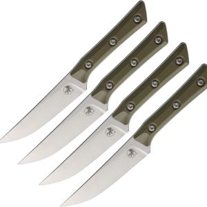 4.5" Steak Set SW OD Green G10