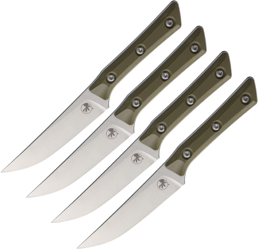 4.5" Steak Set SW OD Green G10