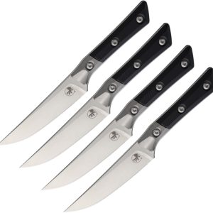 4.5" Steak Set SW Black G10