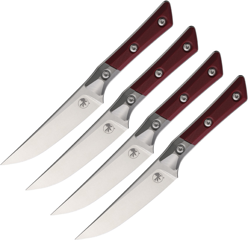 4.5" Steak Set SW Merlot G10