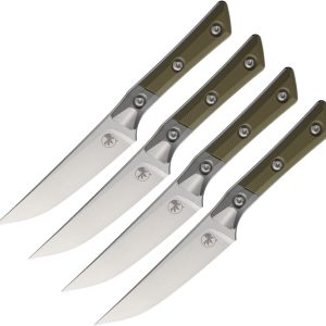4.5" Steak Set SW OD Green G10
