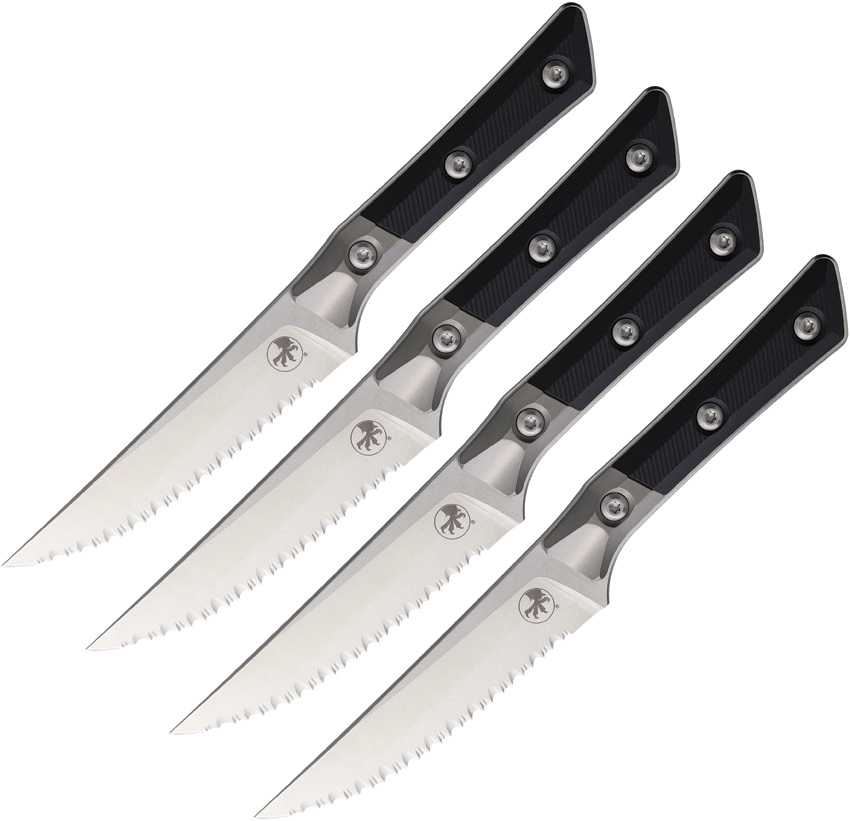 4.5" Steak Set SW FS Black G10