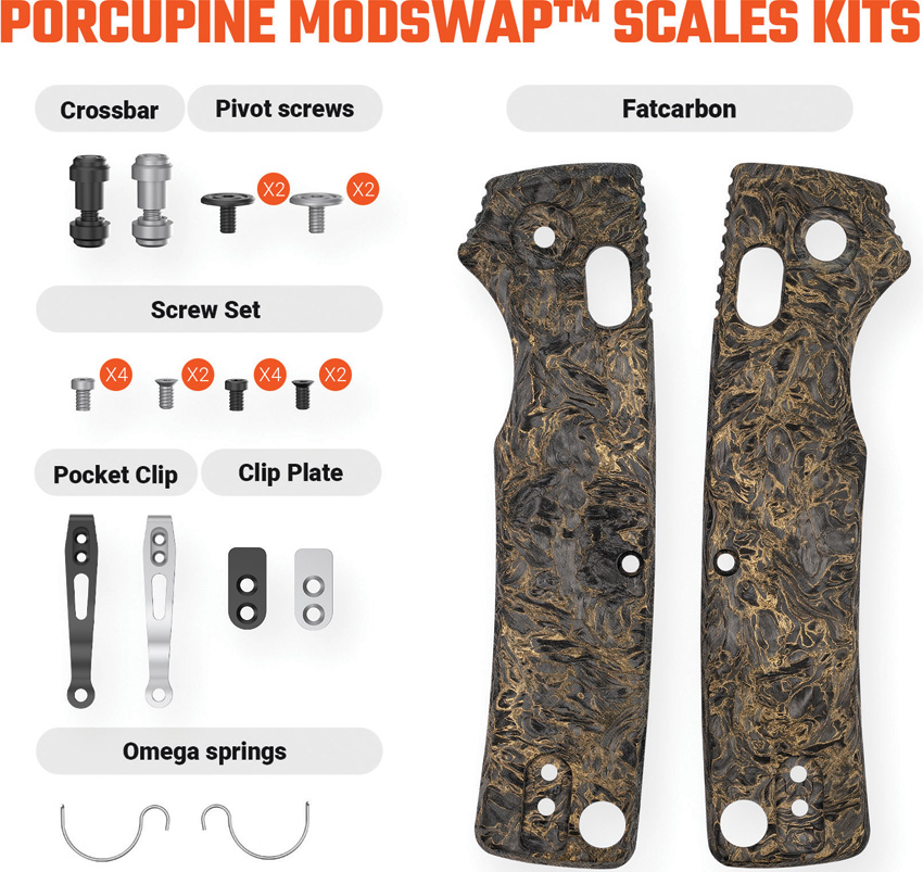 Porcupine Handle Scales