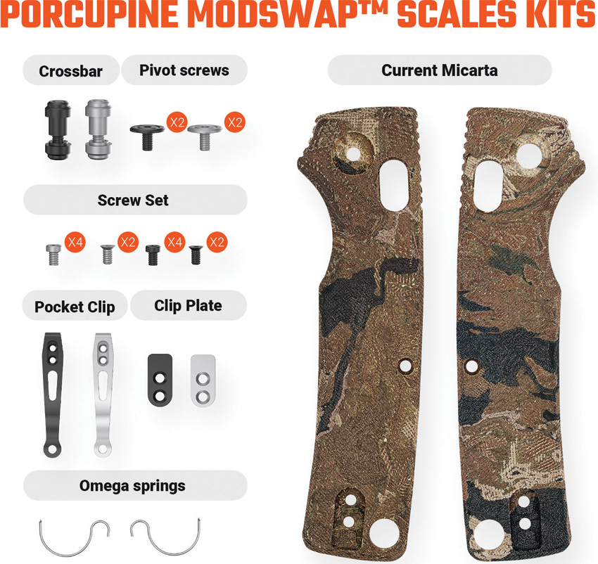 Porcupine Handle Scales