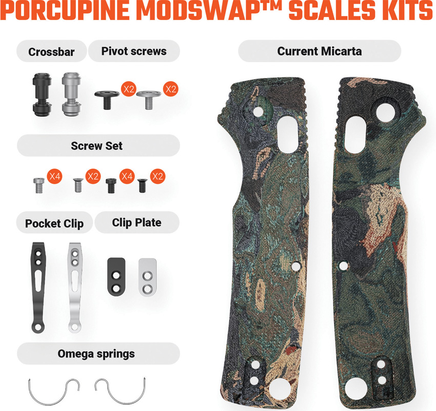 Porcupine Handle Scales