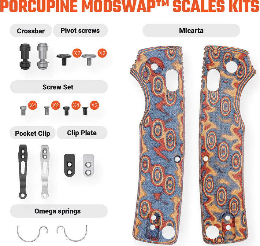 Porcupine Handle Scales