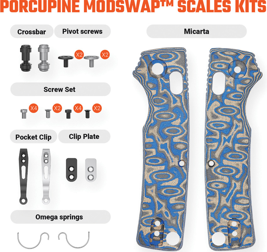Porcupine Handle Scales
