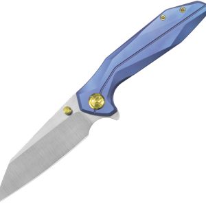 Nova Framelock Blue Ti