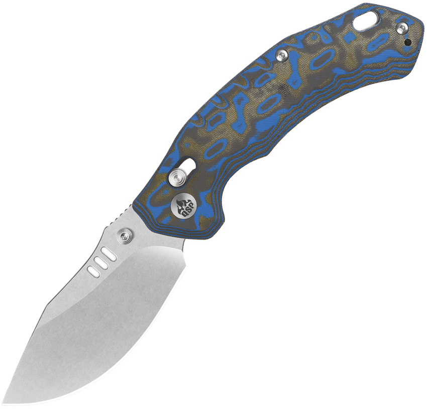 Elk Blue Black Micarta