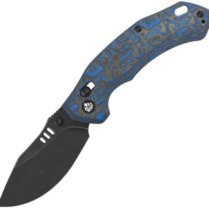 Elk Blk Blue Black Micarta