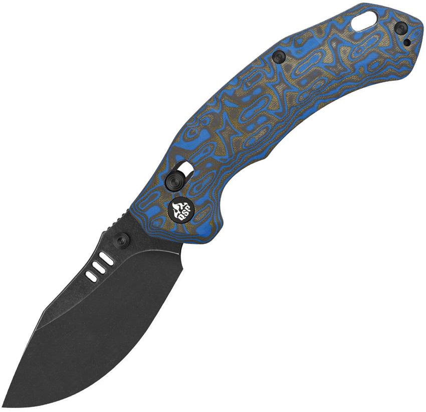 Elk Blk Blue Black Micarta