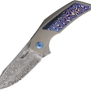 T2500 Framelock TI Damasteel