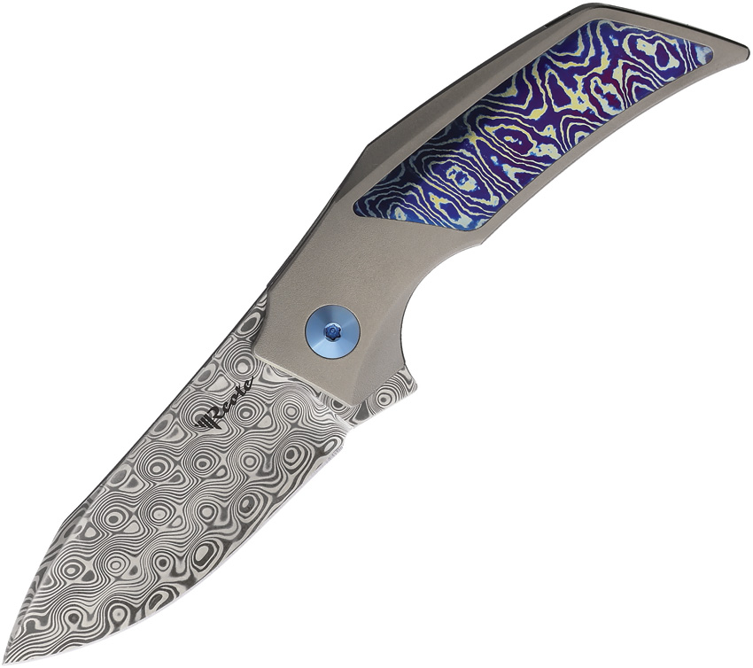 T2500 Framelock TI Damasteel