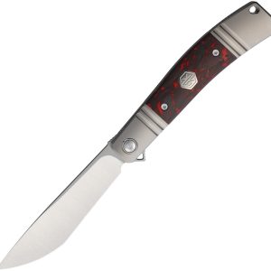 Frame Lock Plain/ Red Carbon f