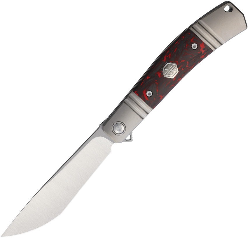 Frame Lock Plain/ Red Carbon f