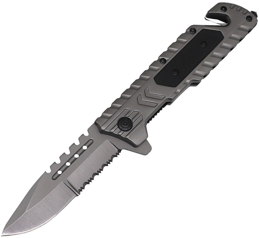 Linerlock Rescue Knife Grey