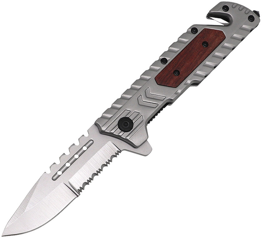 Linerlock Rescue Knife Grey