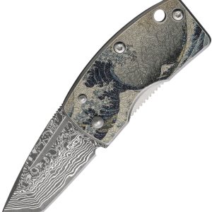 Money Clip Framelock Blue Wave
