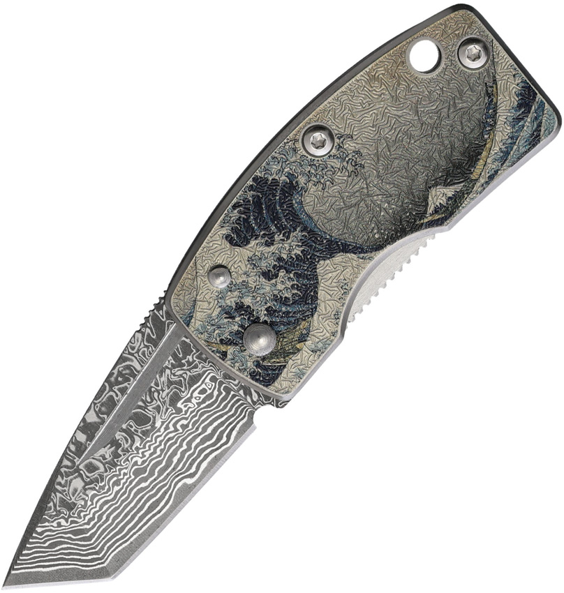 Money Clip Framelock Blue Wave