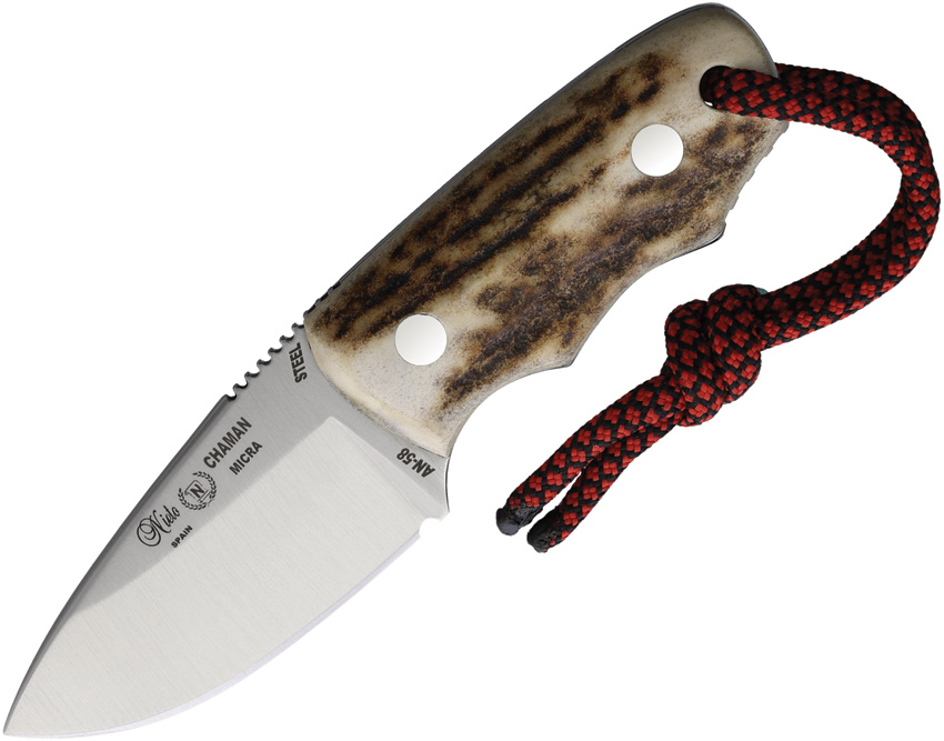 Chaman Micra Neck Knife Stag