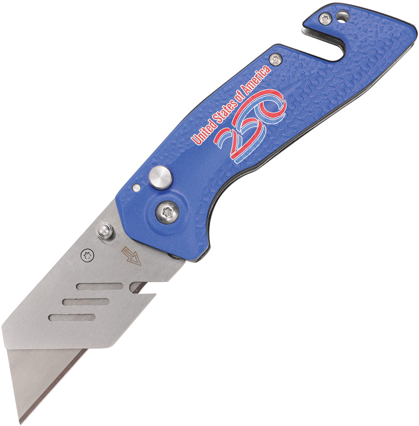 Utility Button Lock 250 Blue
