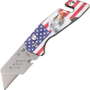 Utility Button Lock Flag/Eagle