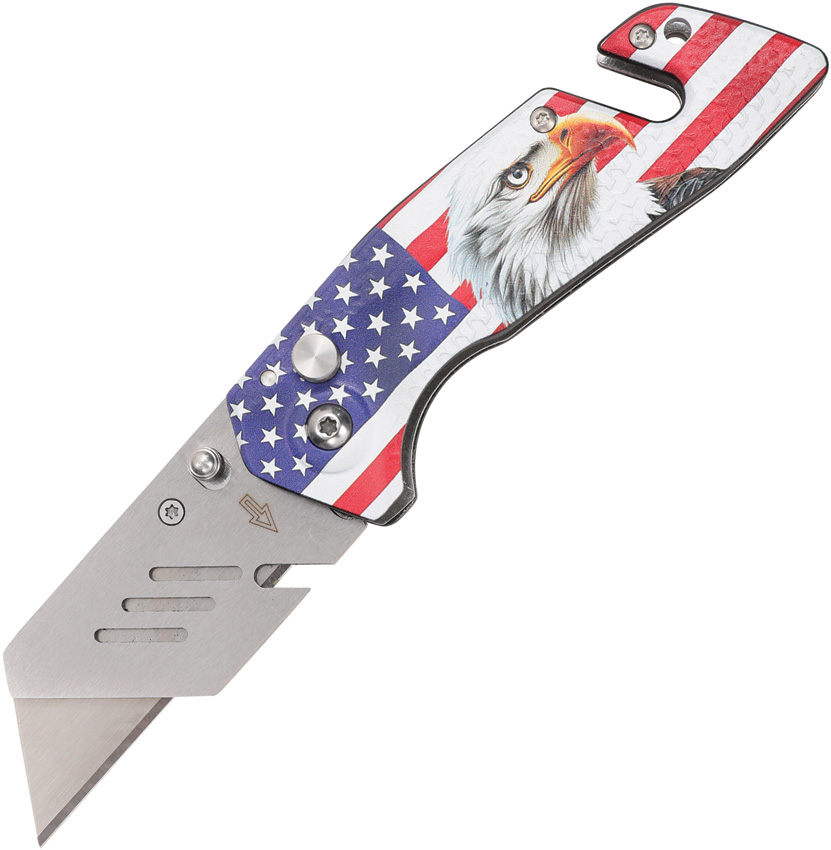 Utility Button Lock Flag/Eagle