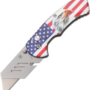 Utility Button Lock Eagle/Flag