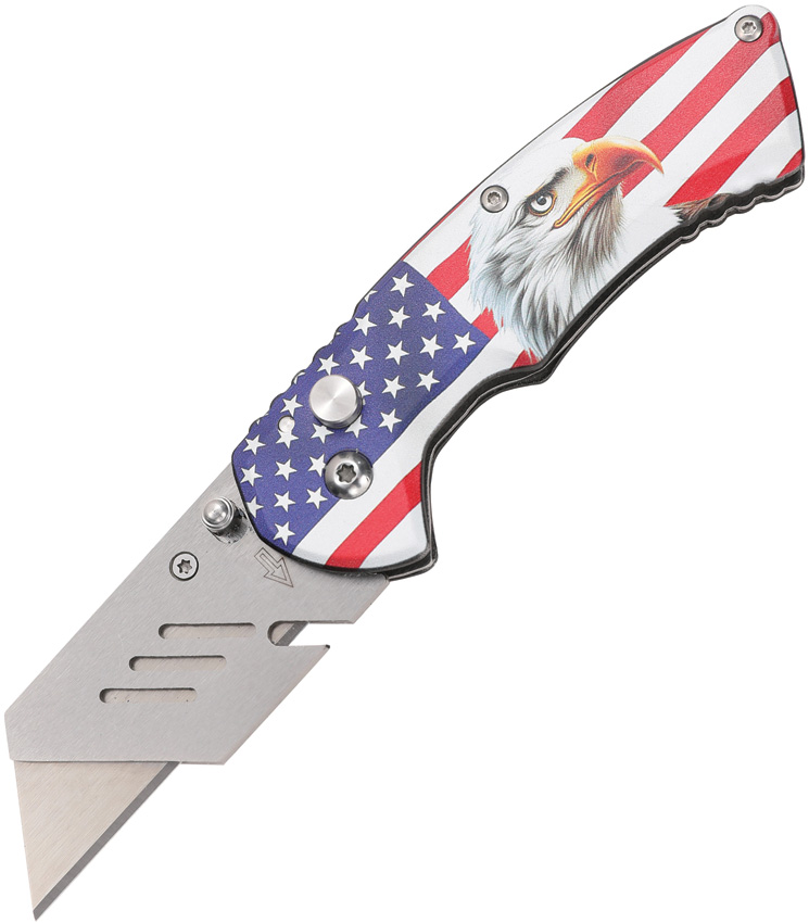 Utility Button Lock Eagle/Flag