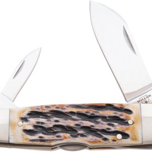 Piranha Lockback India Stag