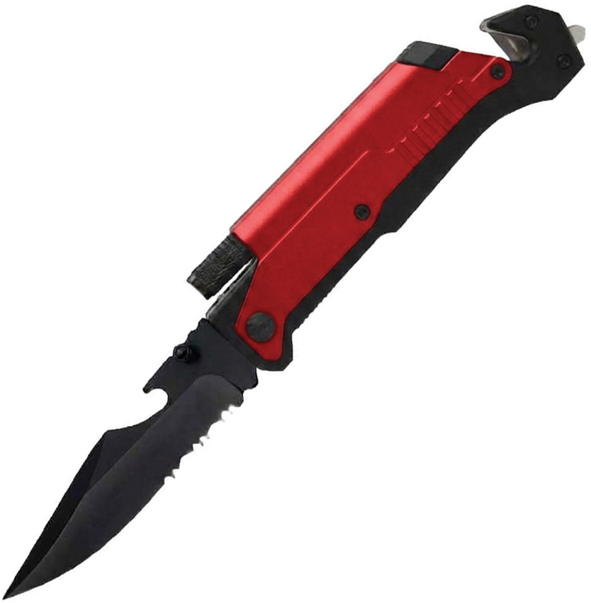 Linerlock A/O Rescue Knife Red